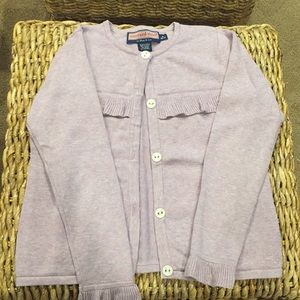 Vineyard Vines lilac ruffle sweater